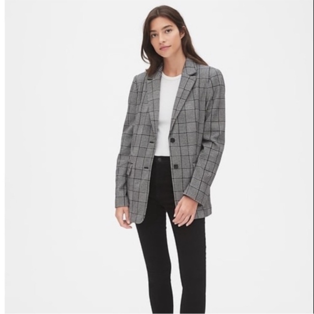 Gap Plaid Blazer 4P